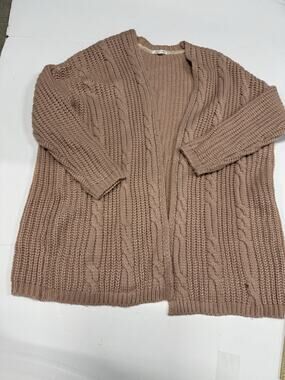 Women's Skylar And Jade Sz S Long Sleeve Open Cardigan Sweater Pink